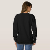 Black Cat Rabbit Raining Sweatshirt (Schwarz voll)