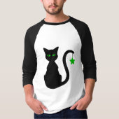 Black Cat Raglan T - Shirt (Vorderseite)
