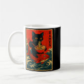 Black Cat Ramen Japanese Graphic Tees For Men Wome Kaffeetasse (Links)