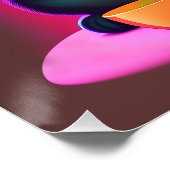 Black Cat Reading a Book Poster (Ecke)