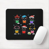 Black Cat Reading Book Christmas For Bookworm Cat Mousepad (Mit Mouse)