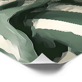 Black Cat reading book in bed Poster (Ecke)