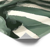 Black Cat reading book in bed Poster (Ecke)