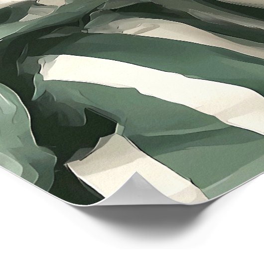 Black Cat reading book in bed Poster (Ecke)