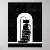 Black Cat Reading Shakespeare Plays Poster (Vorne)