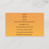 Black Cat Red Heart & Butterfells Social Media Visitenkarte (Rückseite)