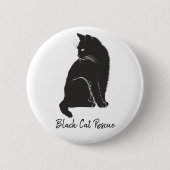 Black Cat Rescue Button (Vorderseite)