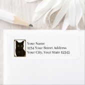 Black Cat Return Address Labels (Insitu)