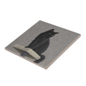 Black Cat Royalty Fliese (Seite)