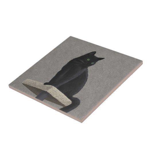 Black Cat Royalty Fliese (Seite)