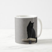 Black Cat Royalty Kaffeetasse (VorderseiteRechts)
