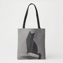 Black Cat Royalty Tote Bag