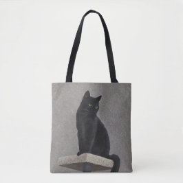 Black Cat Royalty Tote Bag Tasche