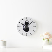 Black Cat Runde Wanduhr (Zuhause)