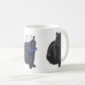 Black Cat Sailor Kaffeetasse (VorderseiteRechts)