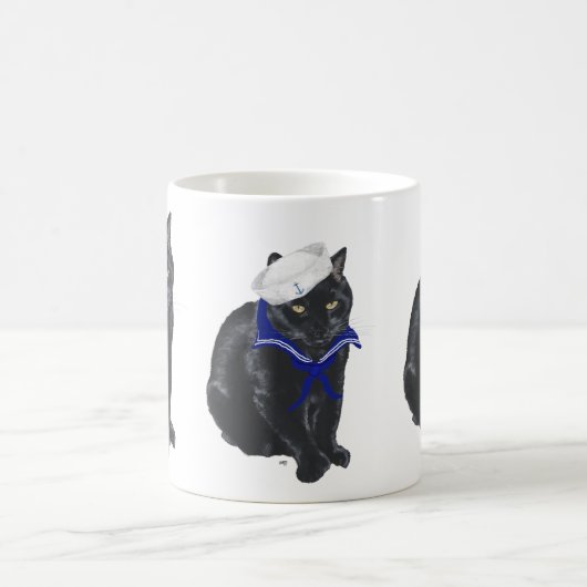 Black Cat Sailor Kaffeetasse (Mittel)