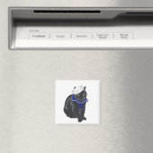 Black Cat Sailor Magnet (In Situ (Geschirrspüler))