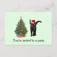 Black Cat Santa