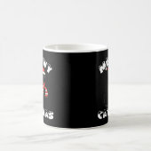 Black Cat Sarcastic Frohe Weihnachten Kaffeetasse (Mittel)