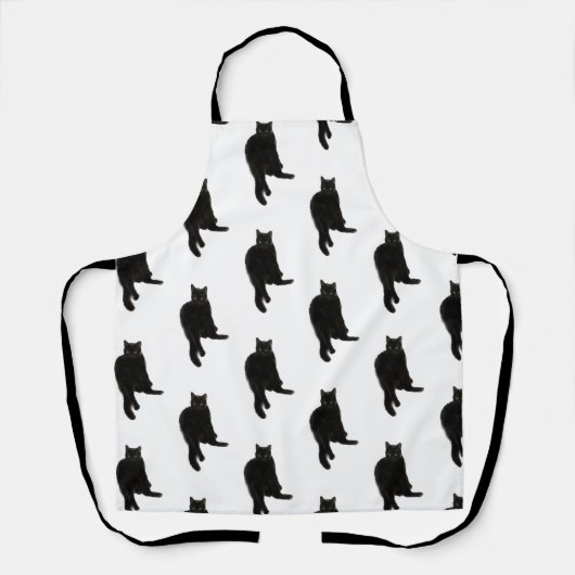 Black Cat Schürze (Vorderseite)