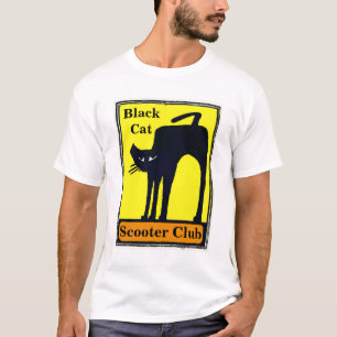 Black Cat Scooter Club, Text bearbeiten T-Shirt
