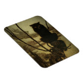 Black Cat Scowling Magnet (Rechte Seite)