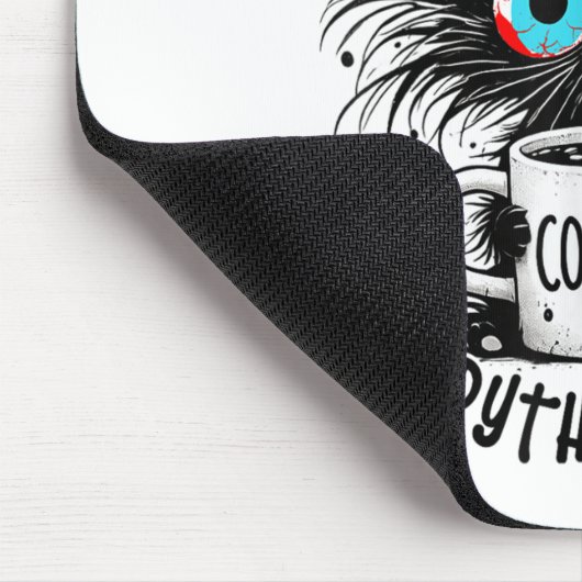 Black Cat seine feine im feinen Alles ist schön un Mousepad (Ecke)