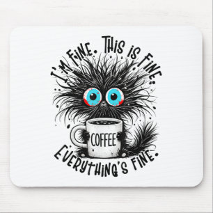 Black Cat seine feine im feinen Alles ist schön un Mousepad