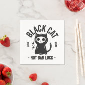 Black cat serviette (Beispiel)