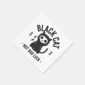 Black cat serviette (Ecke)