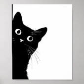 Black Cat Side Look Poster for Cate Lovers (Vorne)
