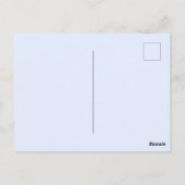 Black Cat Silhouette aus farbigen Blume Postkarte (Rückseite)