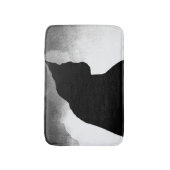 Black Cat Silhouette Bath Mat Badematte (Vorderseite Vertikal)