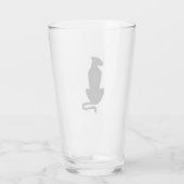 Black Cat Silhouette Collins Glas Tumbler (Rückseite)