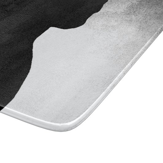 Black Cat Silhouette Glass Cutting Board Schneidebrett (Ecke)