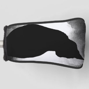 Black Cat Silhouette Golf Headcover