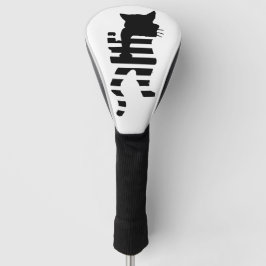 Black Cat Silhouette Golf Headcover