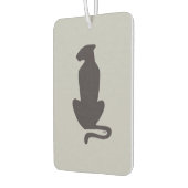 Black Cat Silhouette, graues Auto-Lufterfrischer Autolufterfrischer (Links)