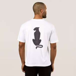 Black Cat Silhouette Männer White Sport-Tek T - Sh T-Shirt