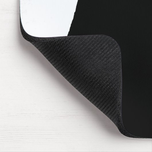 Black Cat Silhouette Mouse Pad Mousepad (Ecke)