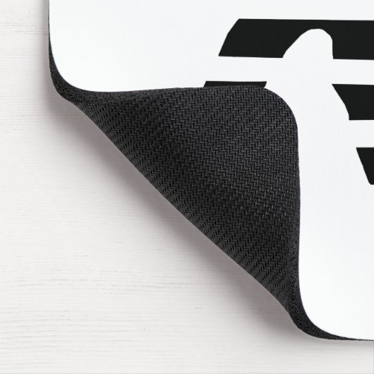 Black Cat Silhouette Mousepad (Ecke)