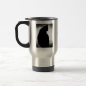 Black Cat Silhouette Reisebecher (Links)