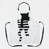 Black Cat Silhouette Schürze (Vorderseite)