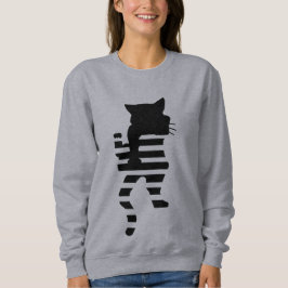 Black Cat Silhouette Sweatshirt