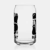 Black Cat Silhouetten - Niedliches Feline Design Dosenglas (Rechts)
