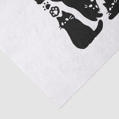 Black Cat Silhouetten - Niedliches Feline Design Seidenpapier (Ausschnitt)