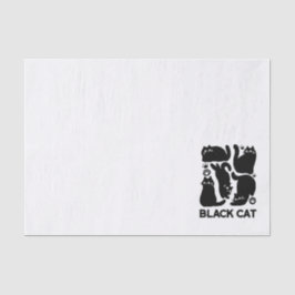 Black Cat Silhouetten - Niedliches Feline Design Seidenpapier