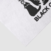 Black Cat Silhouetten - Niedliches Feline Design Seidenpapier (Ausschnitt)
