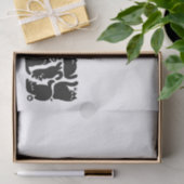 Black Cat Silhouetten - Niedliches Feline Design Seidenpapier (Geschenk)