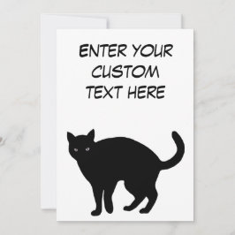 Black Cat Single Page Card Save The Date